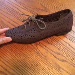 Burgundy Oxfords by Dollhouse